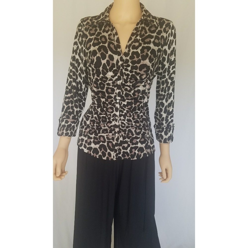 INC Animal Print Blouse